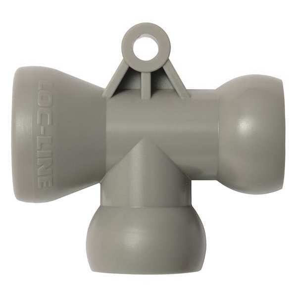 T Fitting, Gray, 1/2