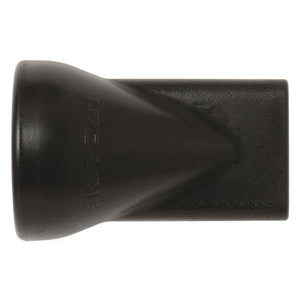 Flat Slot 125 Nozzle, Black, 1/2