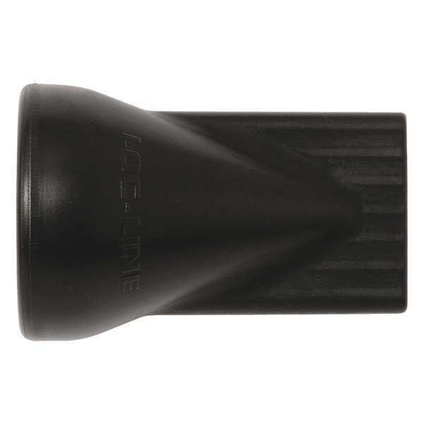 Flat 7 Hole Nozzle, Black, 1/2