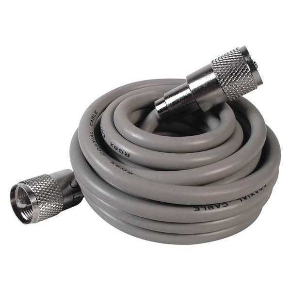Mini 8 Coaxial Cable, 3ft., Gray