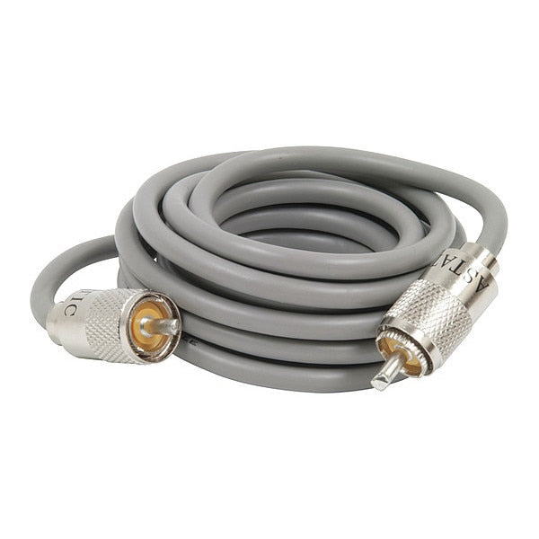 Mini 8 Coaxial Cable, 9ft., Gray