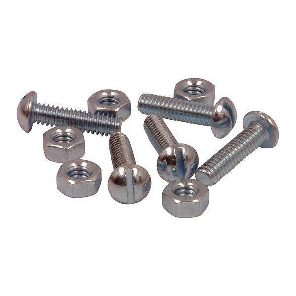 Stove Bolts, w/Hex Nuts, .25x1, PK5