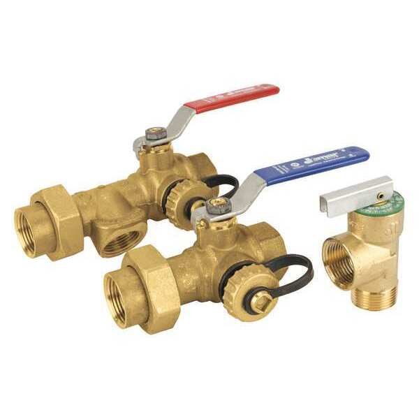 LF Tankless Wtr Heater Vlv Kit, NPT, 3/4