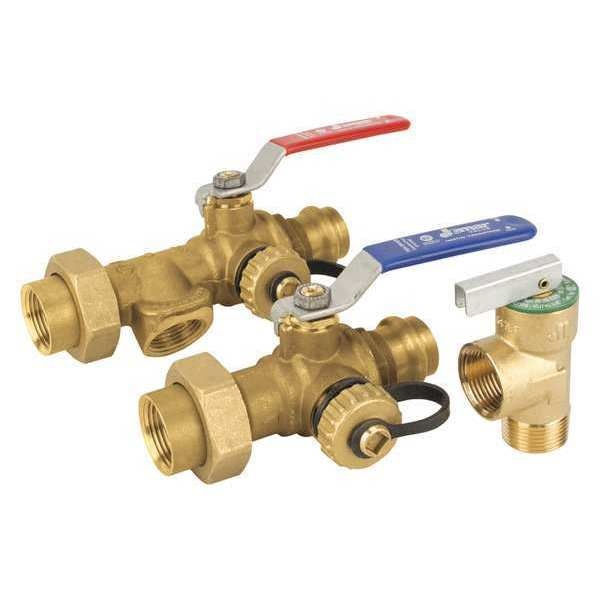 LF Tankless Wtr Htr Vlve Kit Press, 3/4