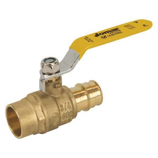 LF Brass Cold Exp PEXxSWT Valve, 1/2