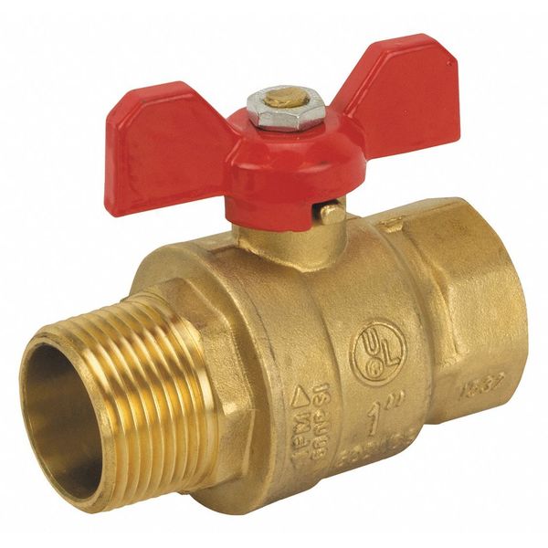 Brass Ball Valve, MNPT, 1