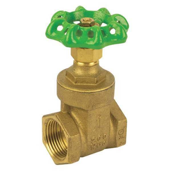 LF Brass Gate Valve, NPT, 1/2