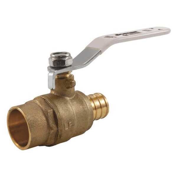 LF Brass Crimp PEXxSWT Ball Valve, 1