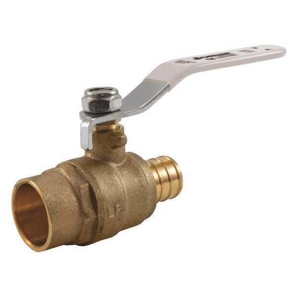 LF Brass Crimp PEXxSWT Ball Vlv, 1/2