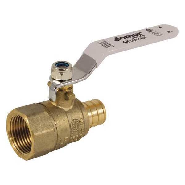 LF Brass Crimp PEXxNPT Ball Vlve, 3/4