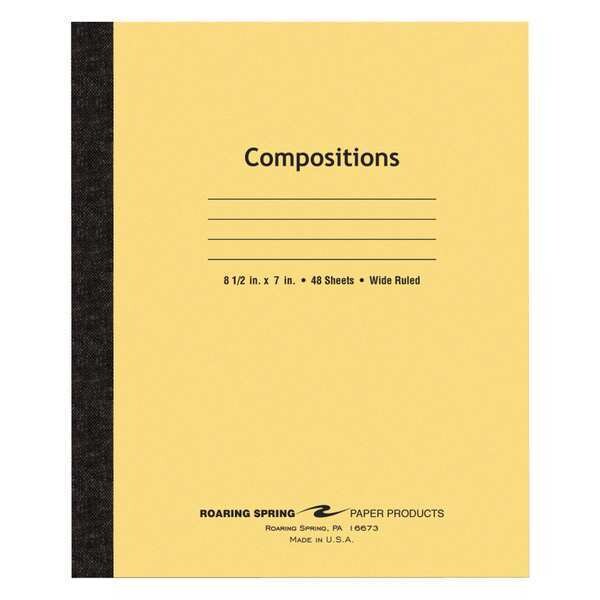 Case of Composition Notebooks, Wide Ruled, 48 Sheets per Book, 8.5