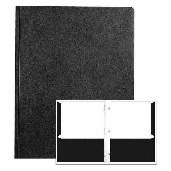 Case of Black Pocket Folders w/Prongs, 11.75