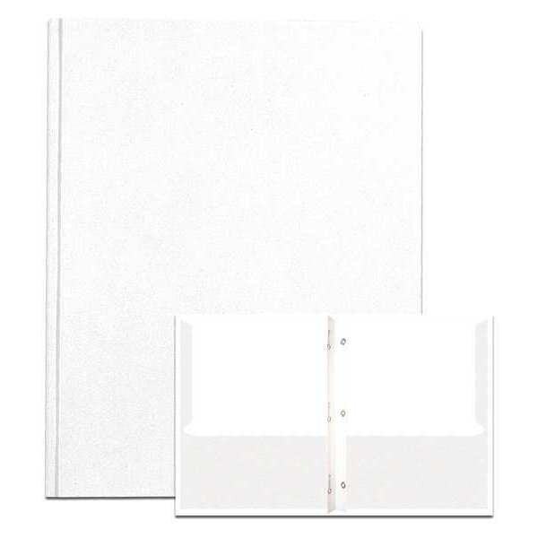 Case of White Pocket Folders w/Prongs, 11.75