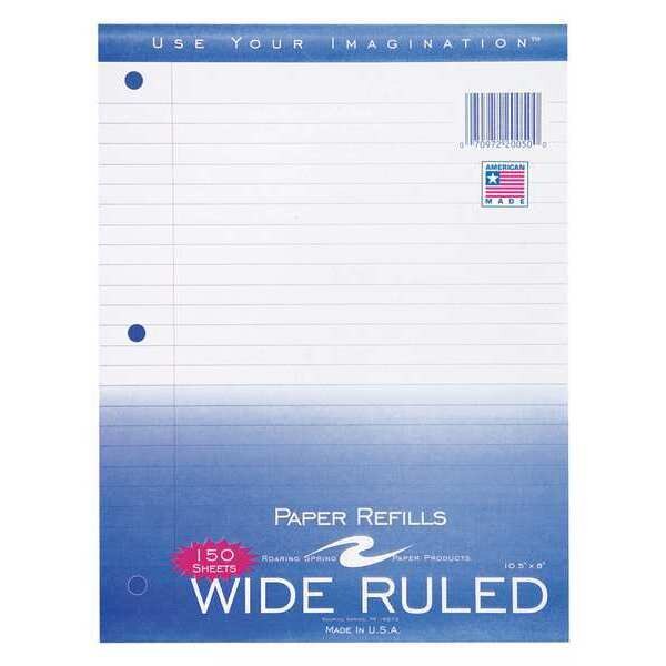 Case of Loose Leaf Paper, 150 Sheets/Pack, 8