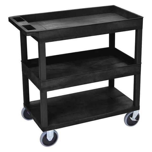 High Density Polyethylene (Shelf), Polyvinyl Chloride (Leg) 3 Shelves, 500 lb.