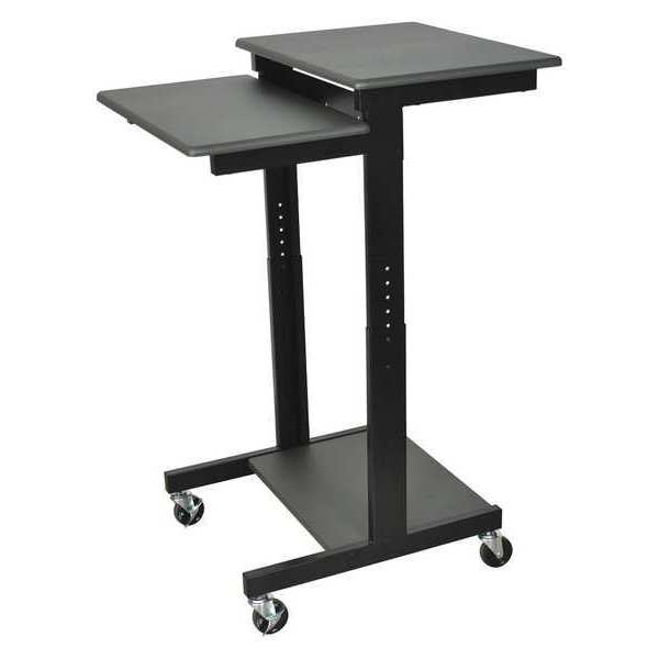 Computer Workstation, (3)Shelf, Adj Height