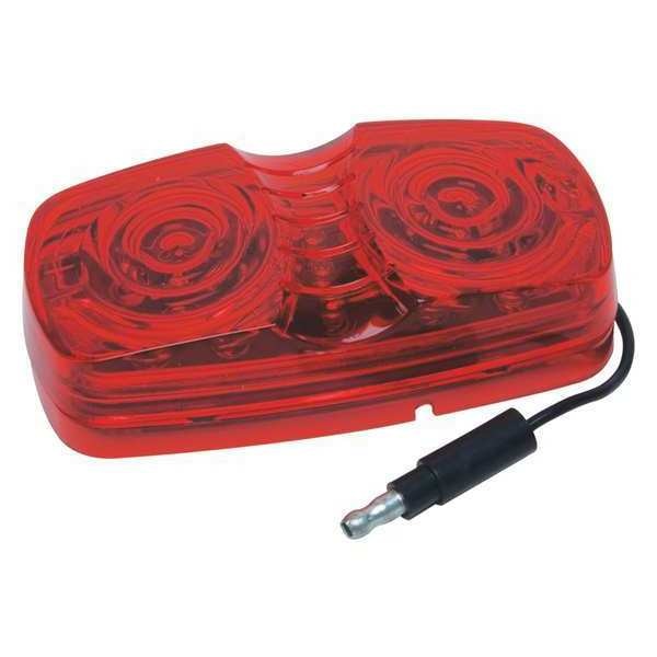 LED Double Bubble Sealed Light, Red, 4x2