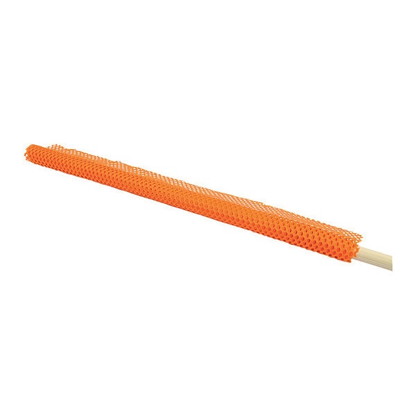 Orange Mesh Flag, w/Wooden Dowel, 18x18