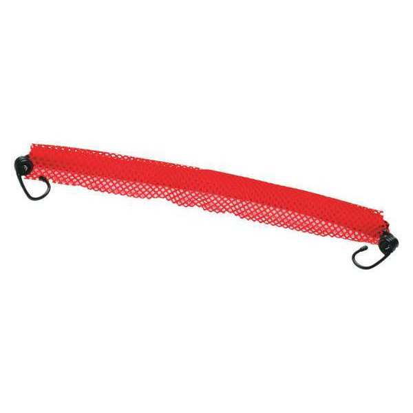 Red Mesh Warning Flag, w/Elastic, 16x16
