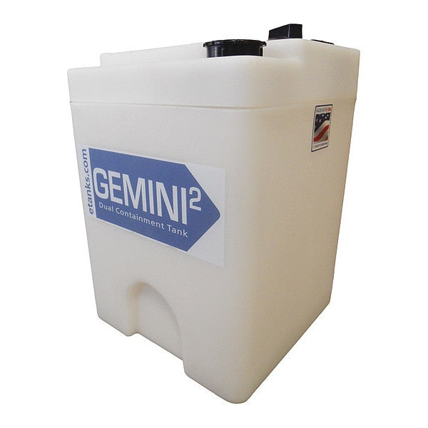Storage Tank, Double Wall Square, XLPE 1.9, Nat, 20 Gal