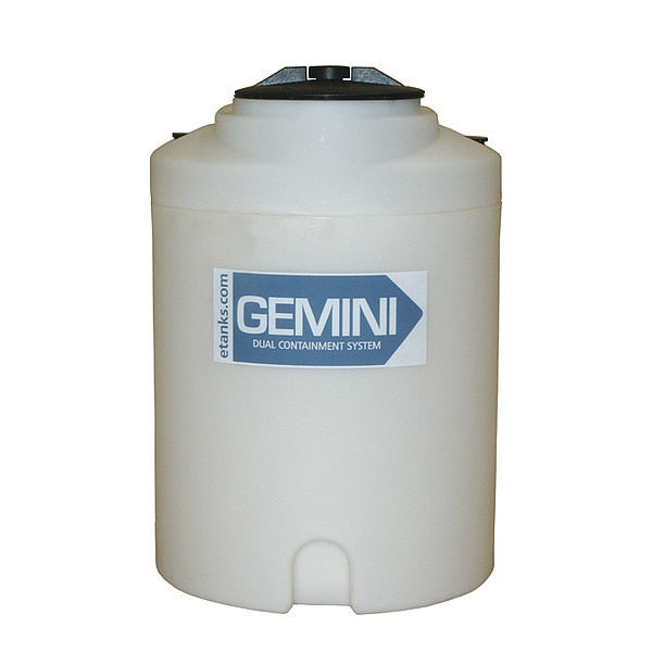 Storage Tank, Double Wall Vertical, XLPE 1.5, Nat, 15 Gal