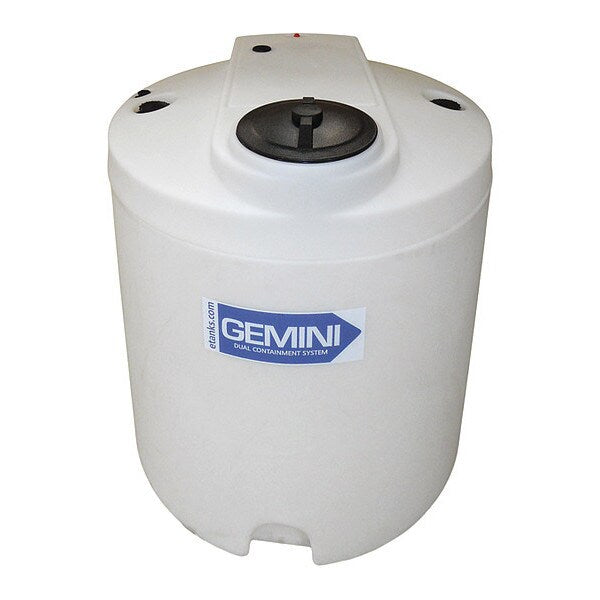 Storage Tank, Double Wall Vertical, XLPE 1.5, Nat, 90 Gal
