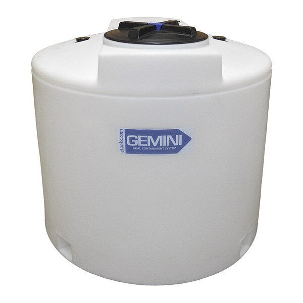 Storage Tank, Double Wall Vertical, LDPE 1.5, Nat, 220 Gal