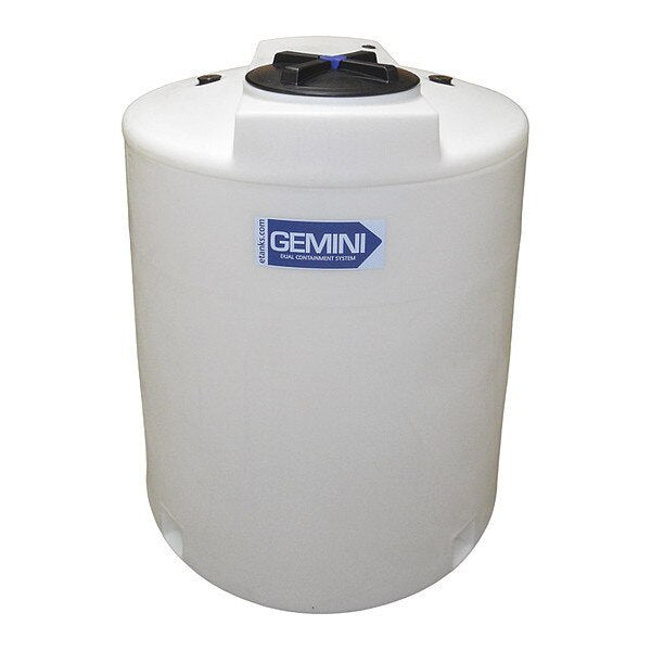 Storage Tank, Double Wall Vertical, LDPE 1.9, Nat, 320 Gal