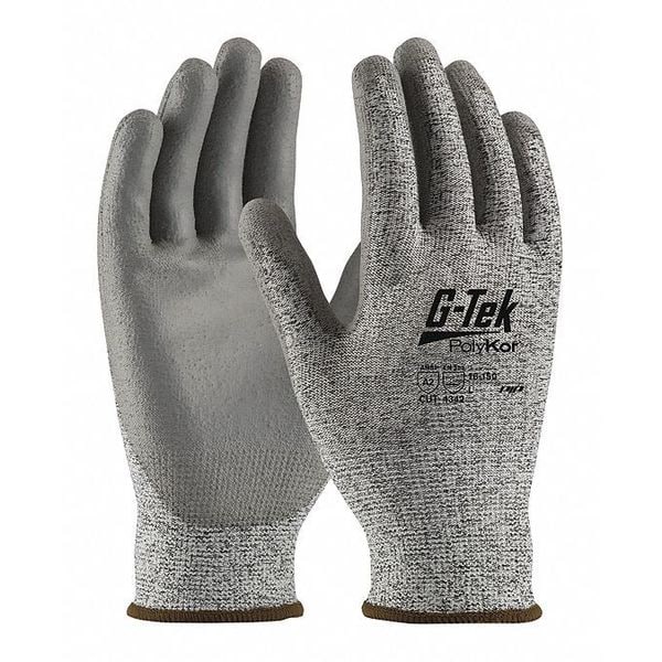 Cut Resistant Coated Gloves, A2 Cut Level, Polyurethane, 2XL, 12PK