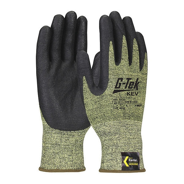G-Tek, Kevlar Brand Fiber, Yl/Bk, L, PK12
