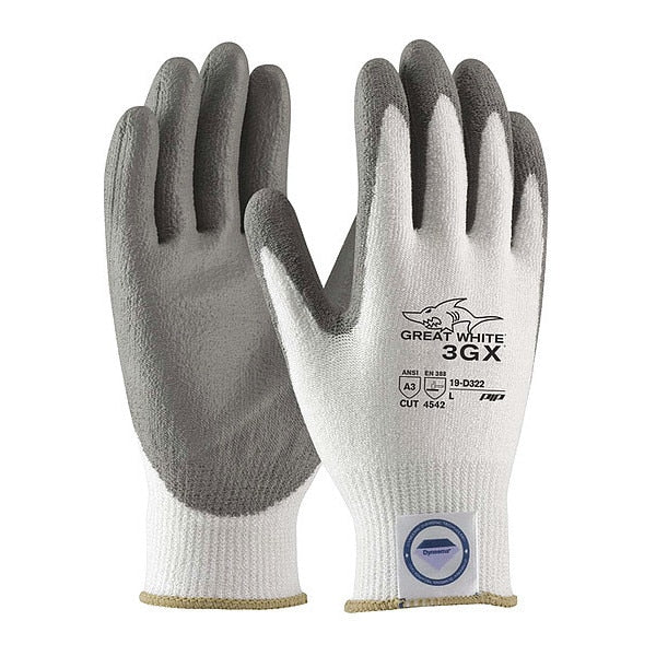 Cut Resistant Coated Gloves, A3 Cut Level, Polyurethane, 2XL, 12PK