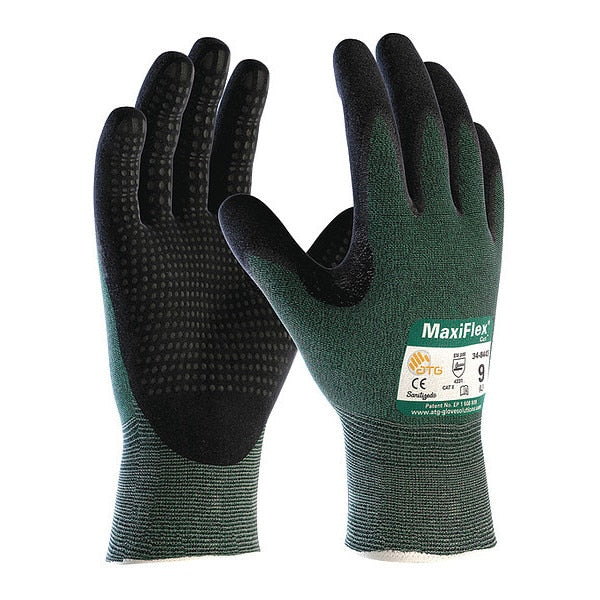 Cut Resistant Coated Gloves, A2 Cut Level, Nitrile, XS, 12PK
