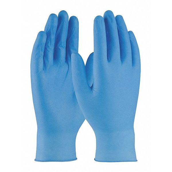 Disposable Gloves, Nitrile, Powder Free, Blue, 2XL, 100 PK