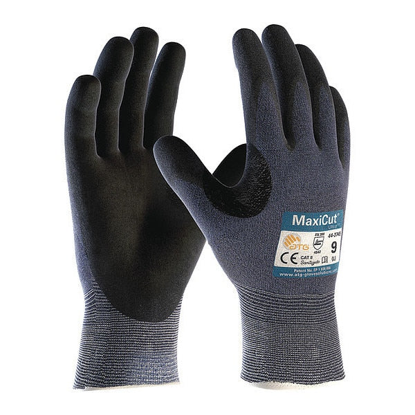 Cut Resistant Coated Gloves, A3 Cut Level, Nitrile, XS, 12PK