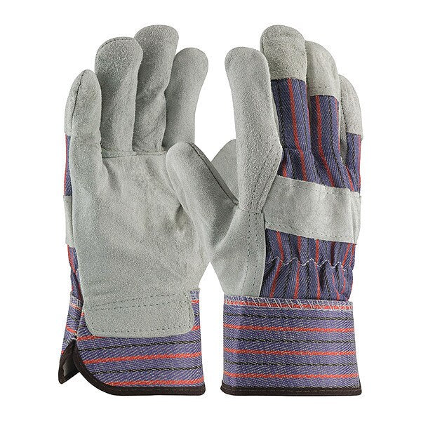 Split Leather Palm, One Piece Palm, L, PK12
