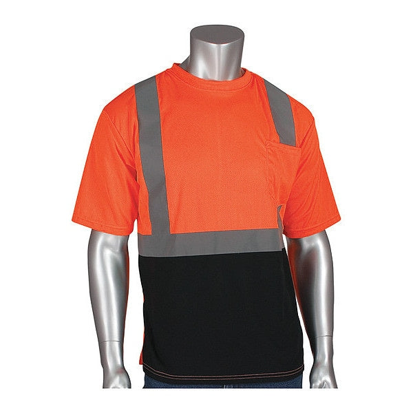 Hi-Visibility Shirt, Short Sleeve, Org, 5XL