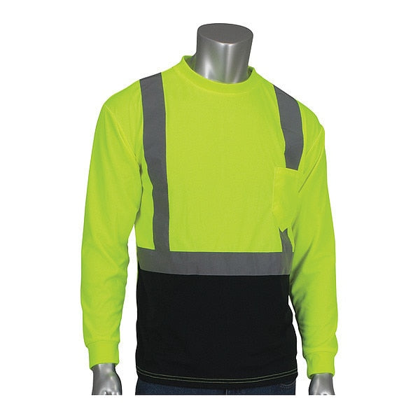 Hi-Visibility Shirt, Long Sleeve, Lime, 2XL
