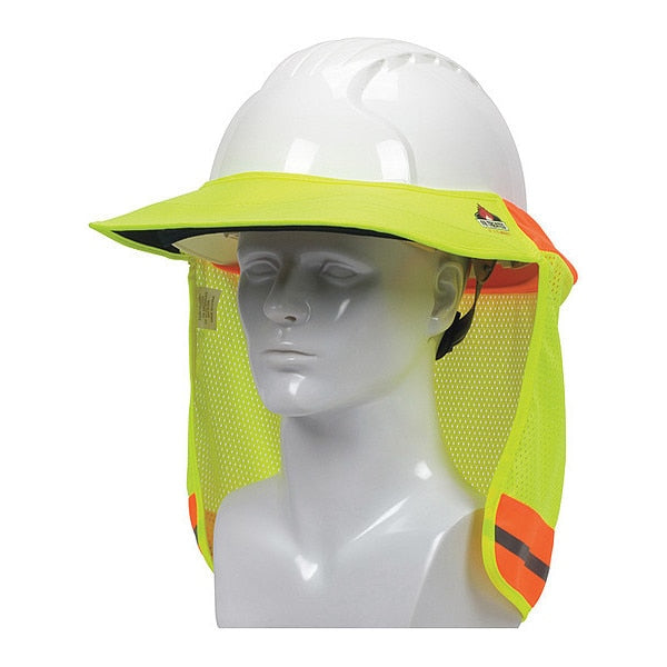 EZ-Cool Hard Hat Visor, Hi Vis, Yllw