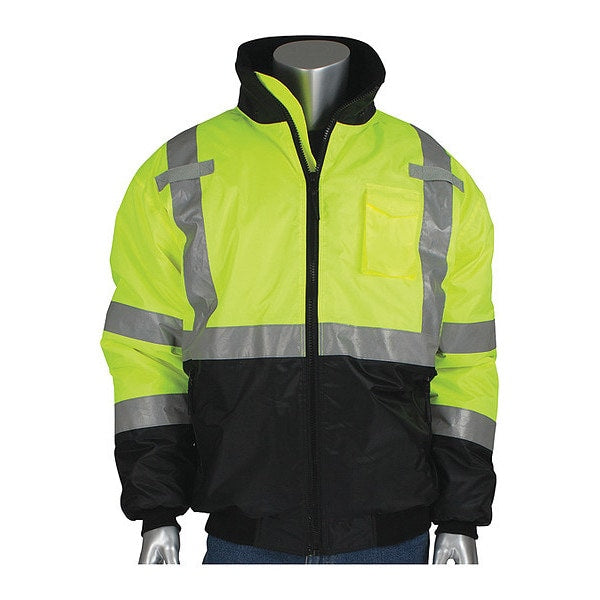 Hi-Visibility Jacket, Lime Yllw, XL