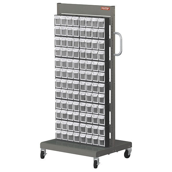 Mobile Parts Cart, FO308 2, Sided 192 Bins