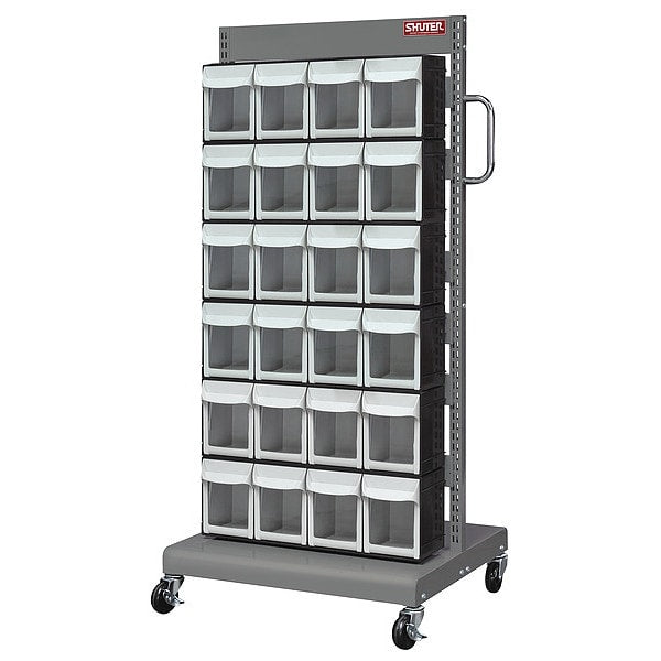 Mobile Parts Cart, FO304 1, Sided 24 Bins