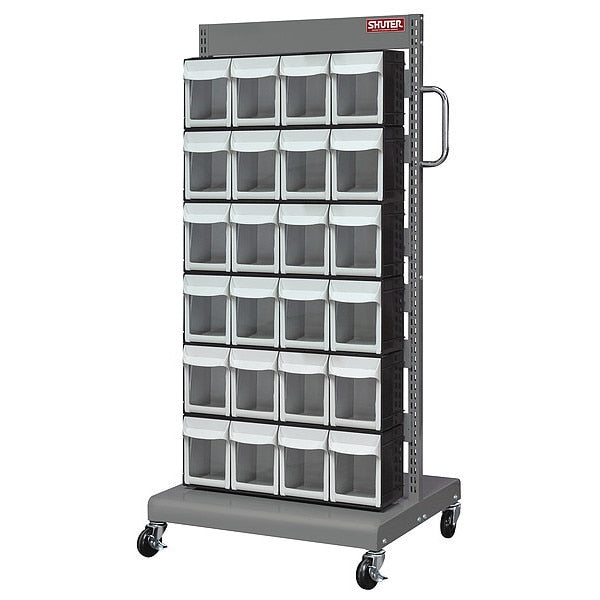 Mobile Parts Cart, FO304 2, Sided 48 Bins