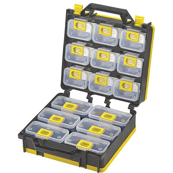 Portable 18 Bin Storage Case