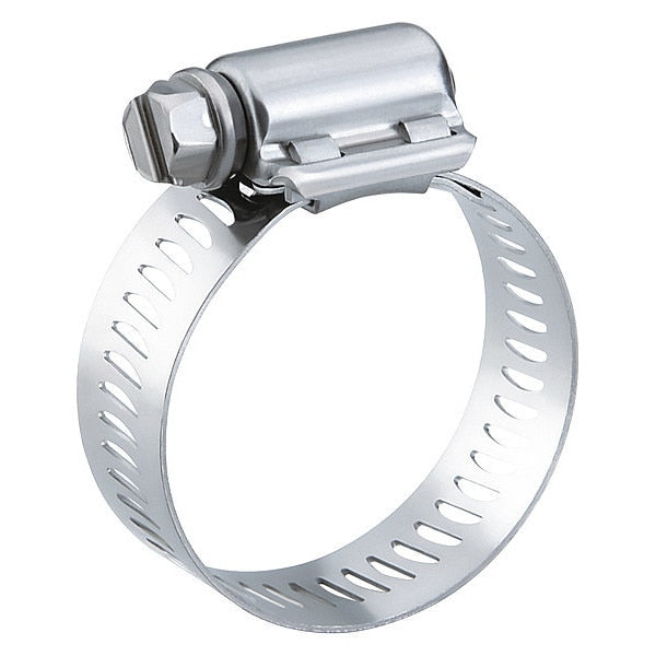 Hose Clamp, HD, SAE 44, Zinc, PK10