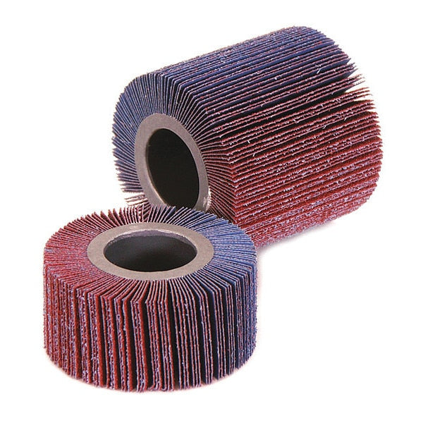 Flap Wheel, 180 Grit, 4in dia, 4-1/8in W