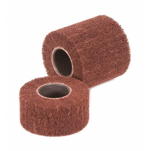 Fleece Wheel, 60 Grit, 4in dia, 4-1/8in W
