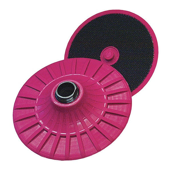 Backing pad w/centering pin, 4.5in dia