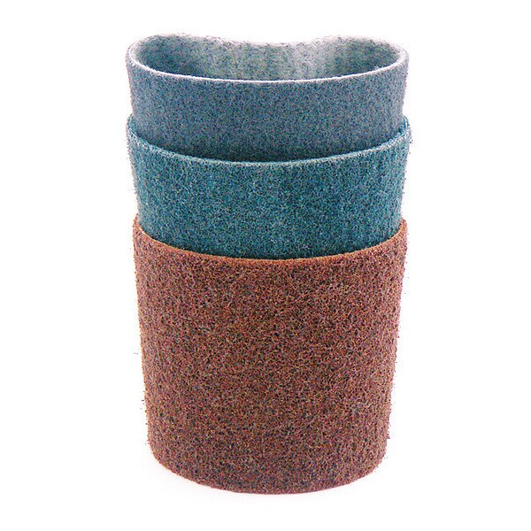 Fleece Nonwoven Sleeve, Fine Grit, Blue