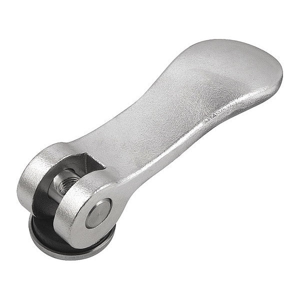 Cam Lever, Steel, Size:1, D=10-32, A=70, 4, B=21, 5, Trivalent Blue Passivated, Comp: Steel