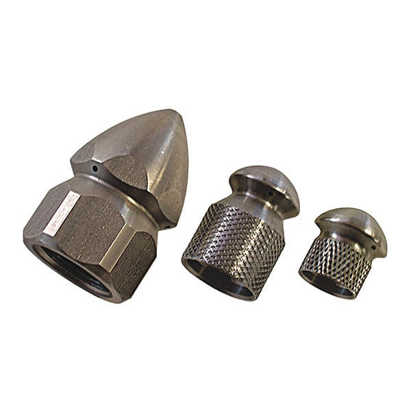 SS Sewer Nozzle, 3 Hole